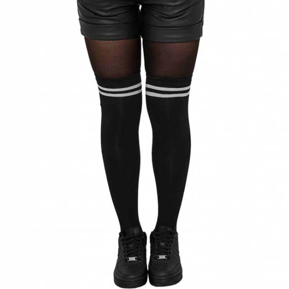 Urban Classics - Basic Overknee sokken - Zwart